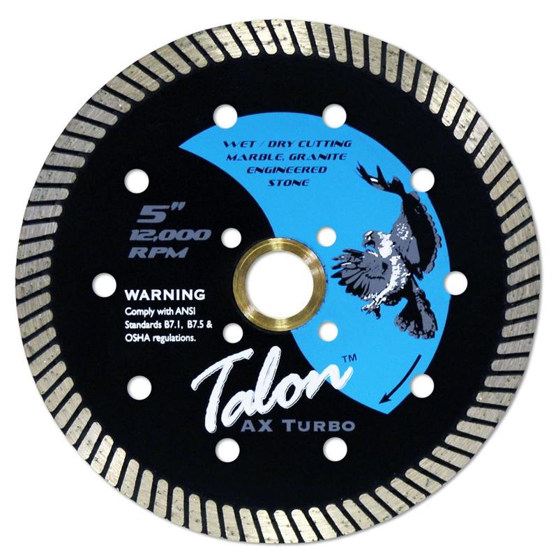 Talon AX Turbo Diamond Dry Granite Blade, 5"