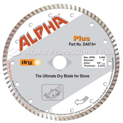 Alpha Dry Granite Plus Blade, 4-1/2"