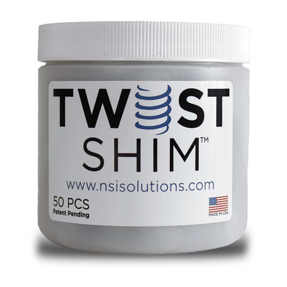 NSI Solutions Twist Shim 400 Count each (8 cans/50 each)