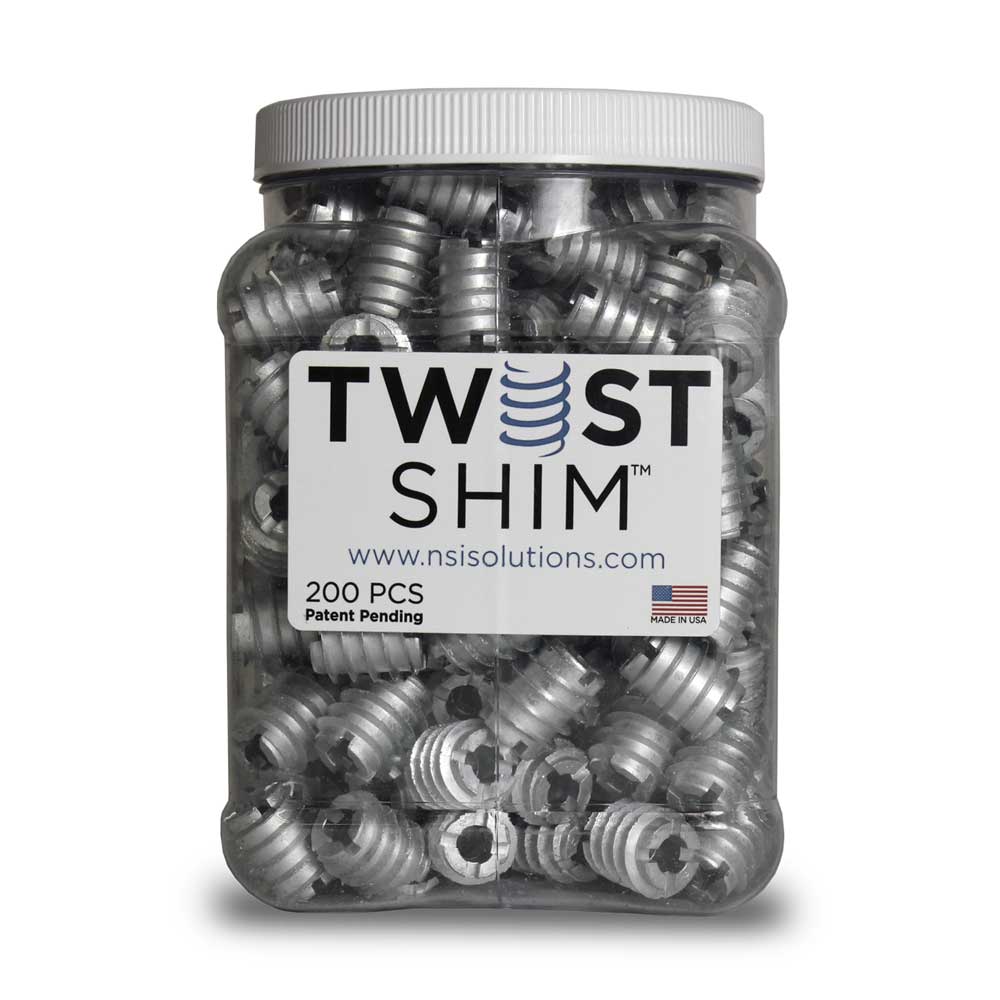 NSI Solutions Twist Shim 800 Count each (4 cans/200 each)