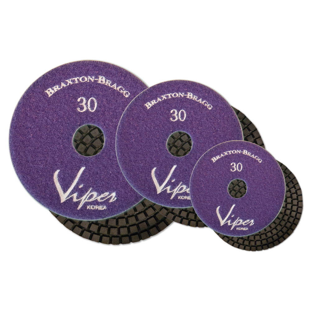Viper 30 Grit Wet Polishing Pads