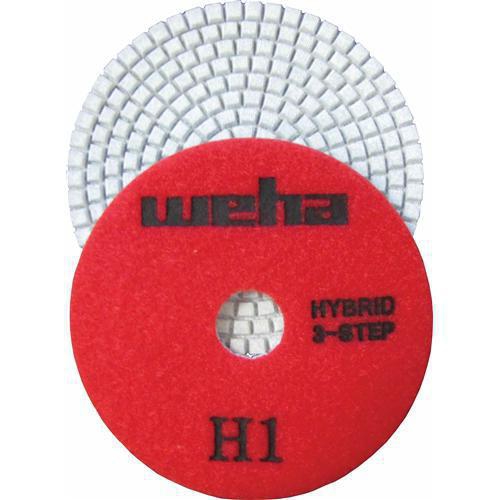 Weha 3-Step Wet/Dry Hybrid Diamond Polishing Pads, 3", Step 1