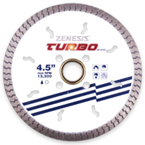 Zenesis Turbo Diamond Granite Dry Blade, 4-1/2"