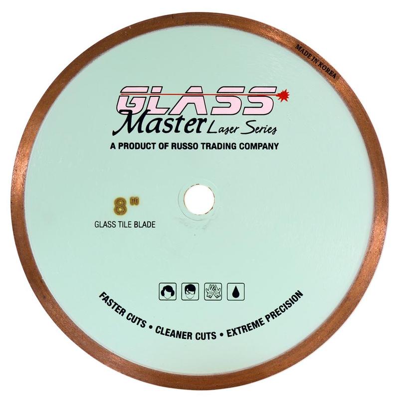 RTC Glass Master Continuous Rim Diamond Tile Blade, 8"