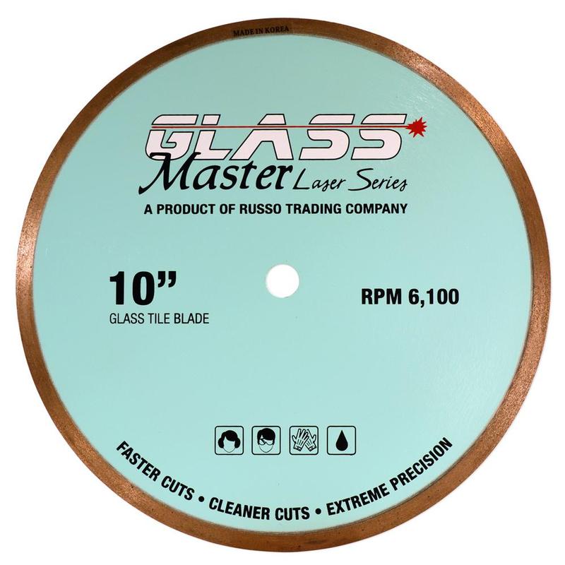 RTC Glass Master Continuous Rim Diamond Tile Blade, 10"
