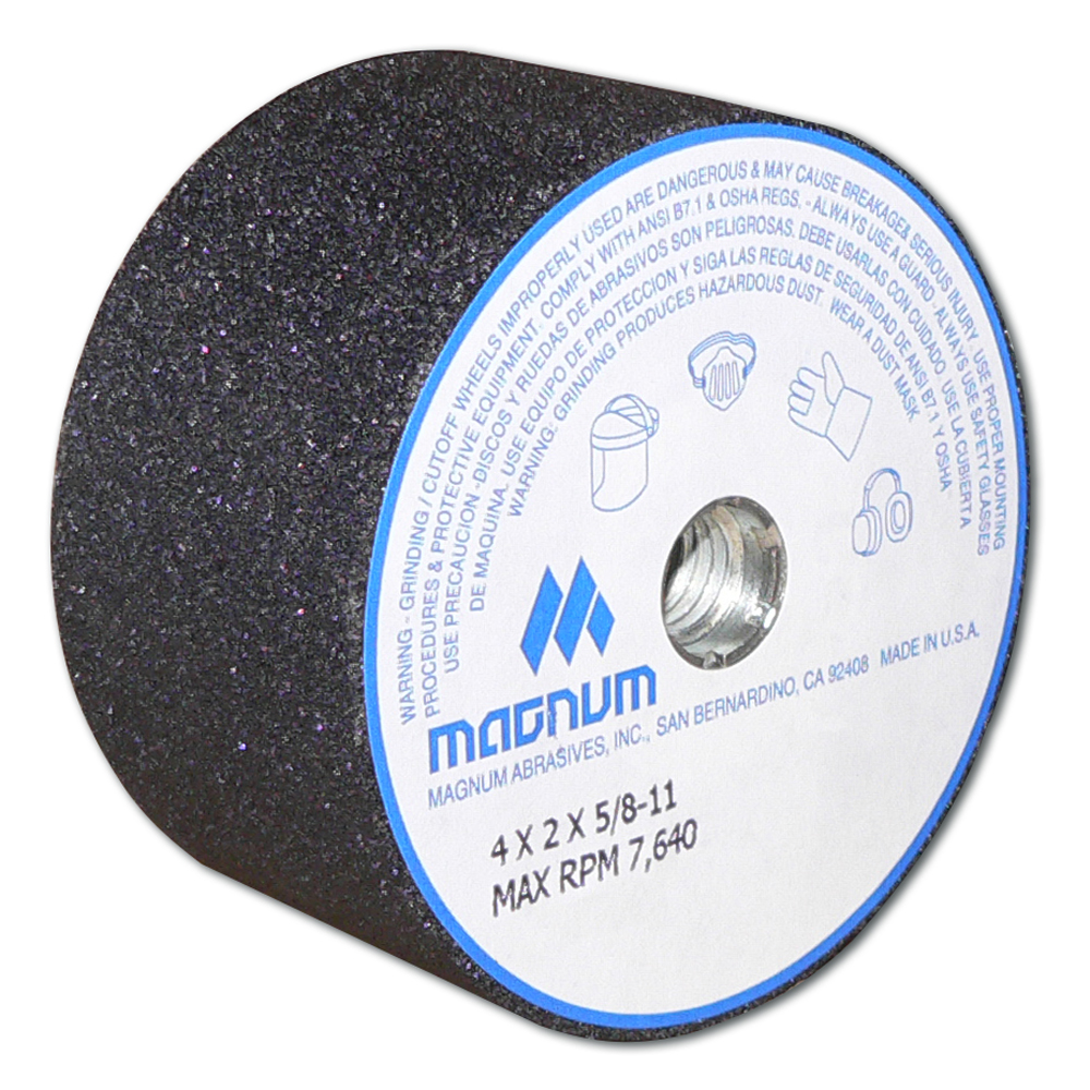 Magnum Face Grinding Silicon Carbide Cup Wheel, 4" x 2", 24 Grit