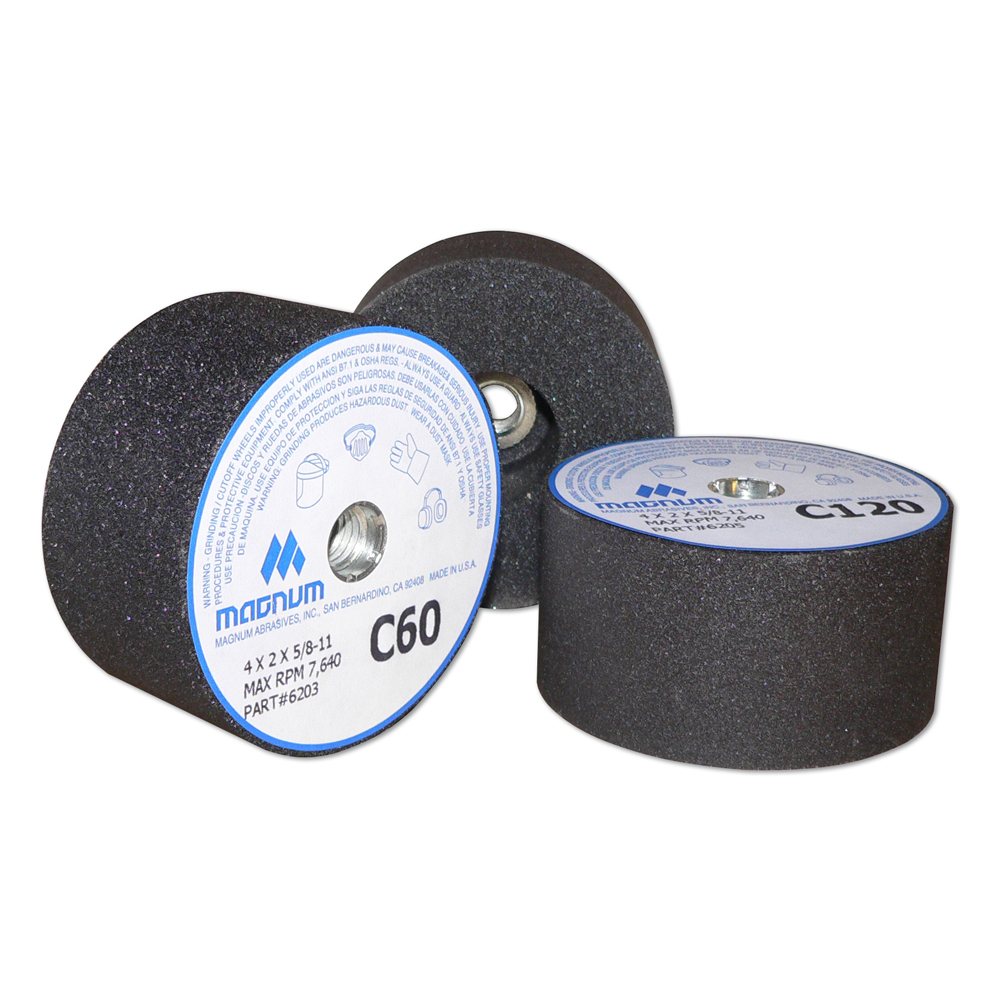 Magnum Silicon Carbide Grinding Cup Wheels, Face Grinding
