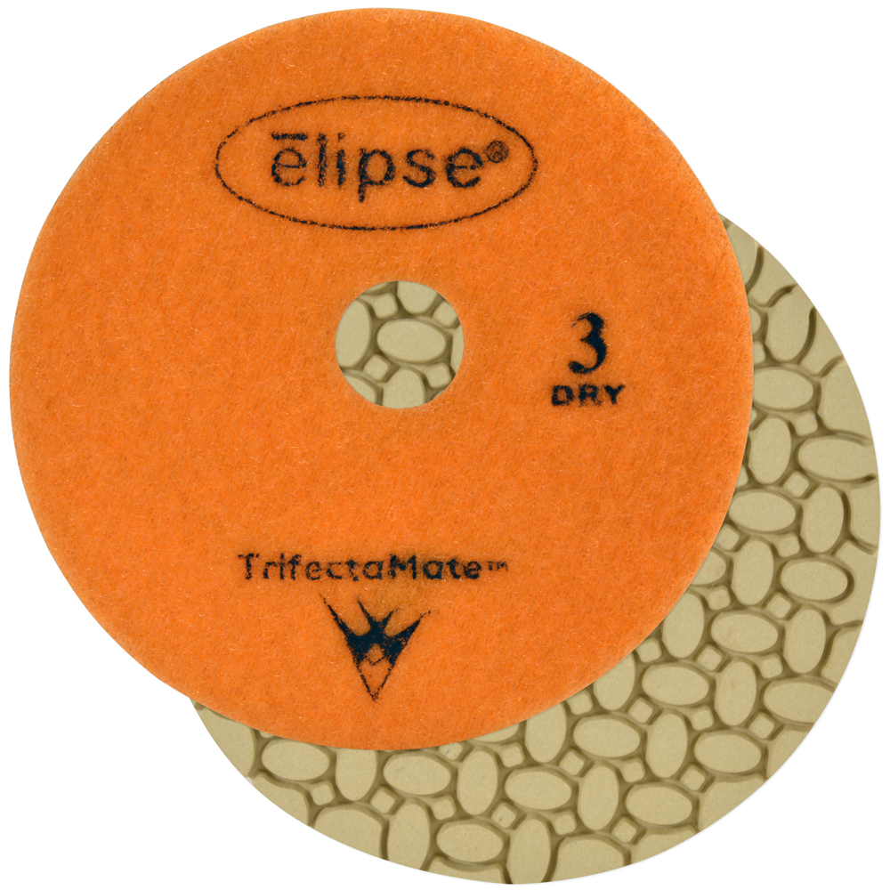 Elipse 3-Step Diamond Granite Dry Polishing Pad, 4-1/4", Step 3
