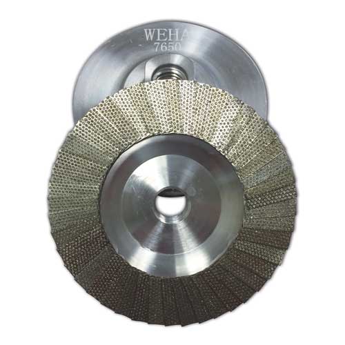 Weha Flap Diamond Cup Wheel, 4", 60 Grit