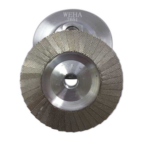 Weha Flap Diamond Cup Wheel, 4", 120 Grit