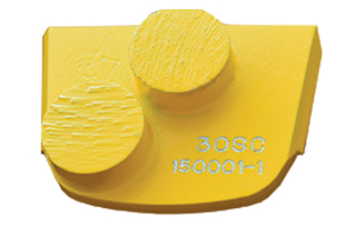 Quick Change 2-Buttons Trapezoid Pads For Soft Concrete