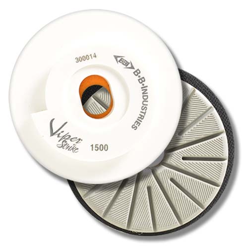 Viper Strike 7-Step Multi-Edge Offset Snail Lock Inline Polishing Wheel, 5-1/2", 1800 Grit
