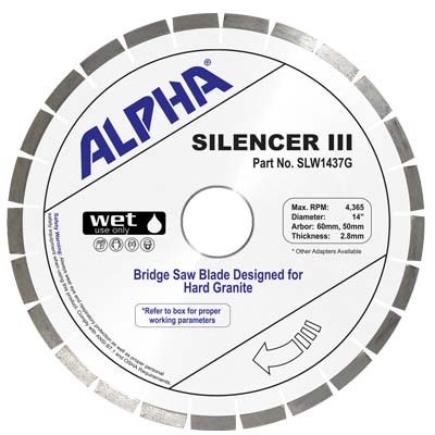 Alpha Silencer III Granite Blade, 16"
