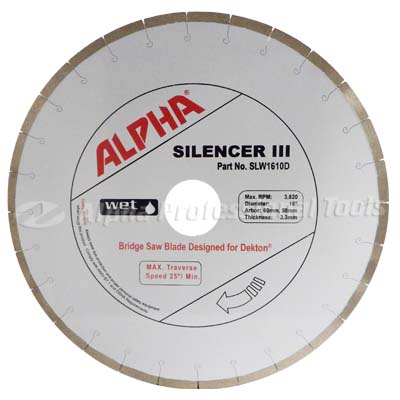 Alpha Silencer III Dekton Blade, 18"