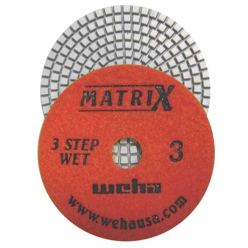 Weha Matrix 3-Step Diamond Polishing Pad, 4", Step 3