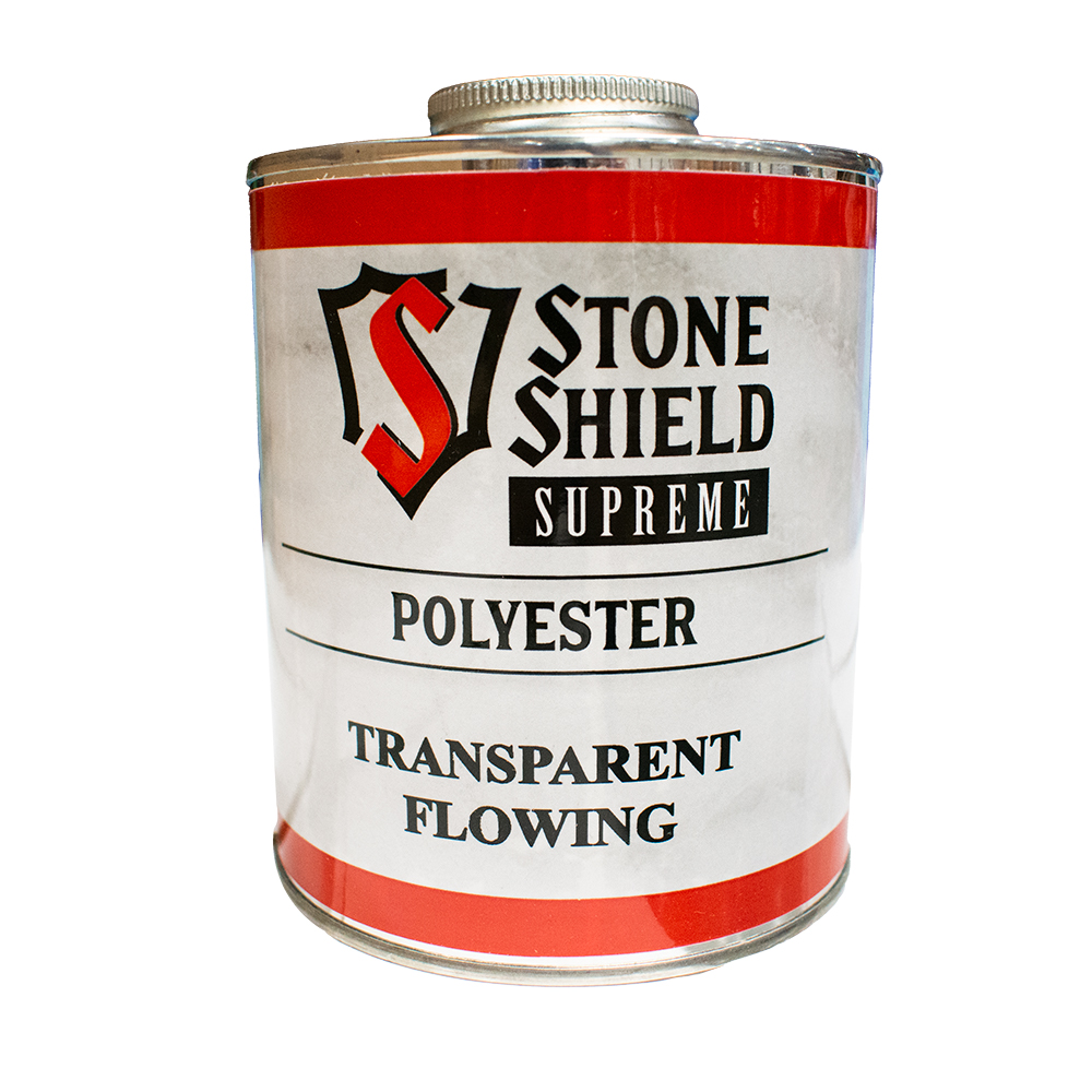 Stone Shield Supreme Polyester Transparent Flowing Adhesive, qt