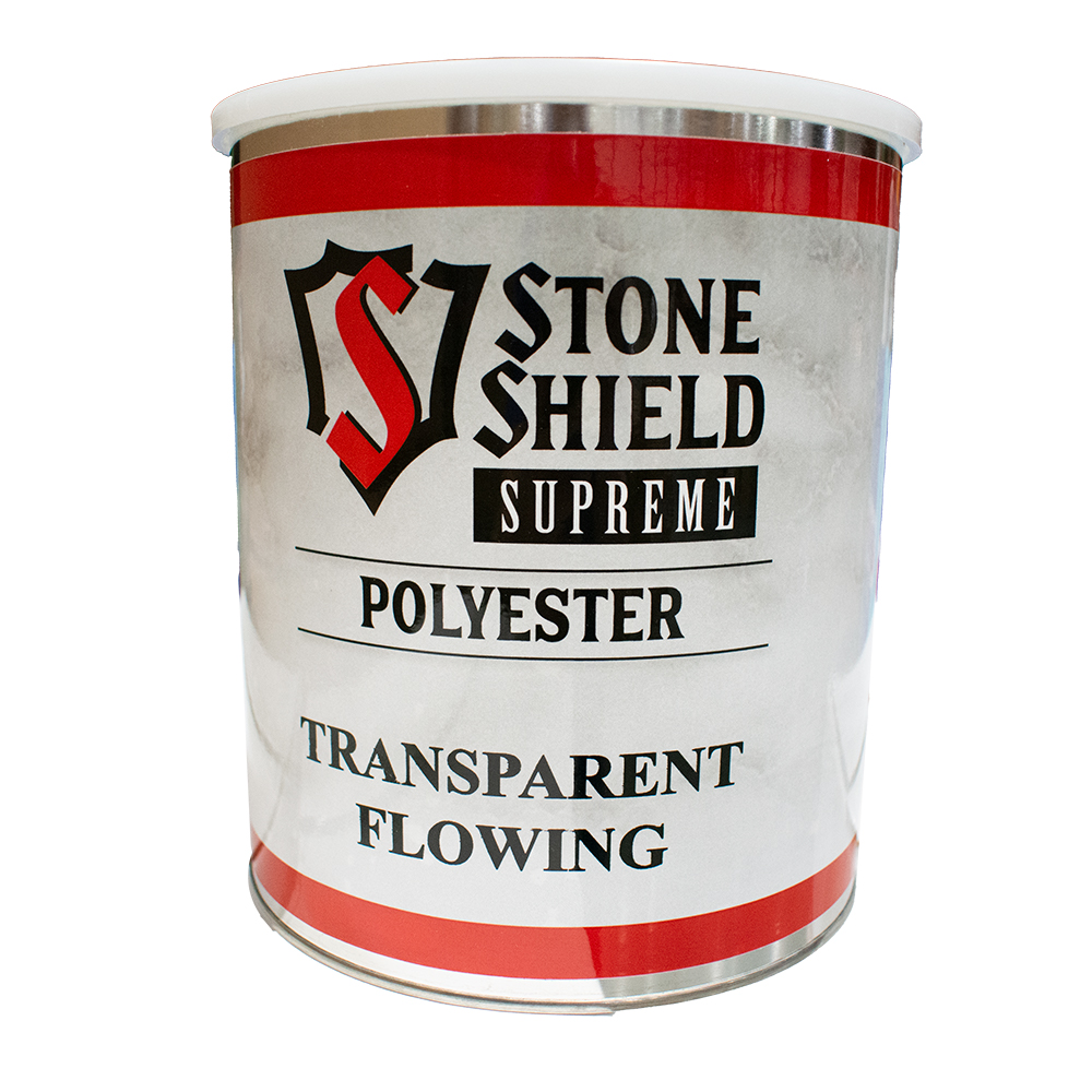Stone Shield Supreme Polyester Transparent Flowing Adhesive, Gal