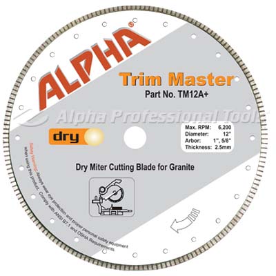 Alpha Trim Master Blade, 12"