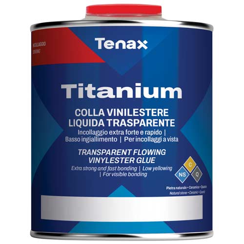 Tenax Titanium Flowing Adhesive, 1 L.