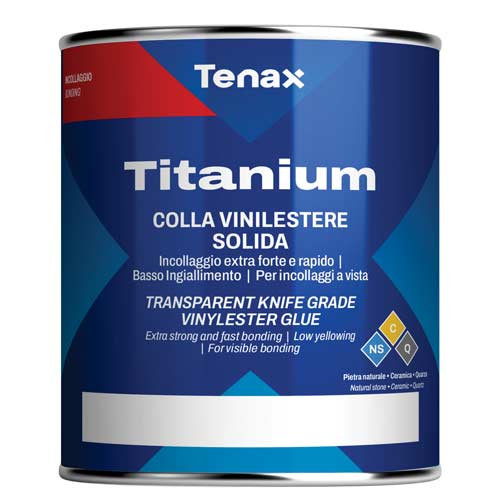 Tenax Titanium Knife Grade Adhesive, 2 lb Qt. Clear