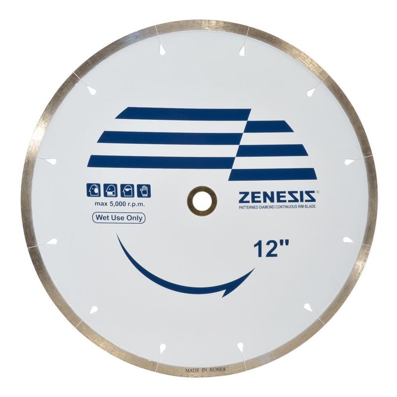Zenesis Continuous Rim Porcelain Wet Blade, 12"