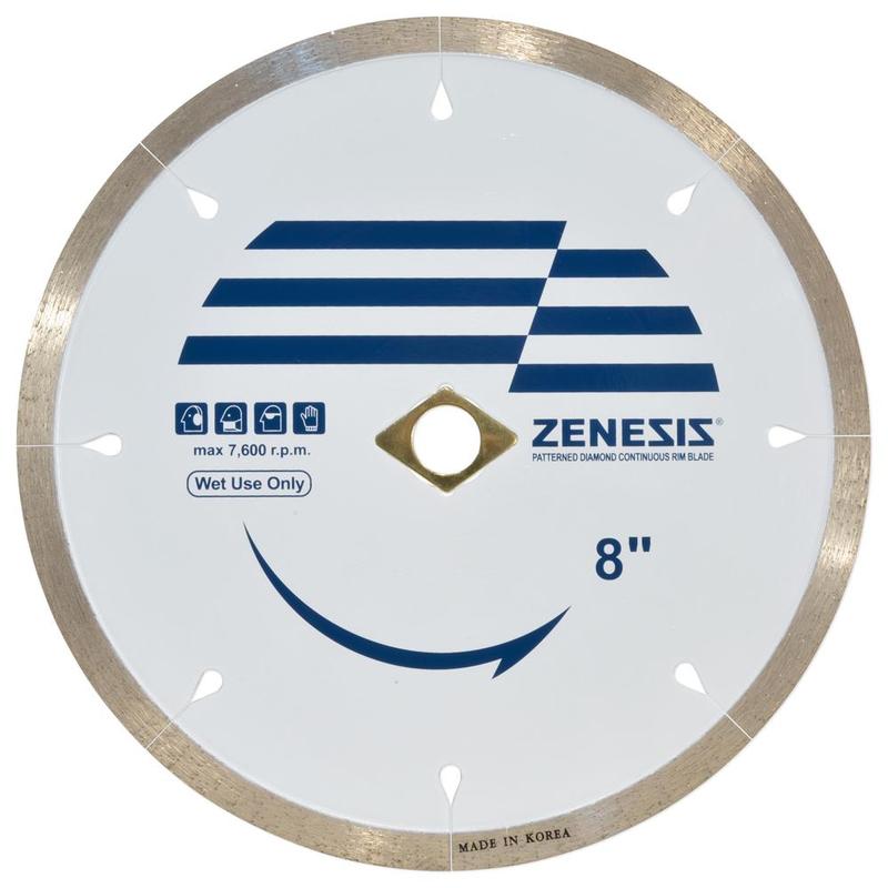 Zenesis Continuous Rim Porcelain Wet Blade, 8"