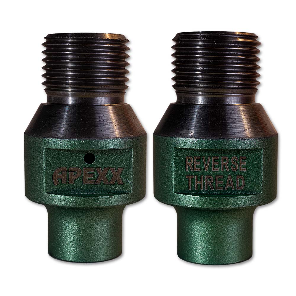 Apexx Reverse Adapter 2" 1/2 Gas to M12 Green