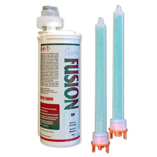 Superior Fusion SSP Colored Adhesive, 250ml Cartridge With 2 Tips, Chameleon