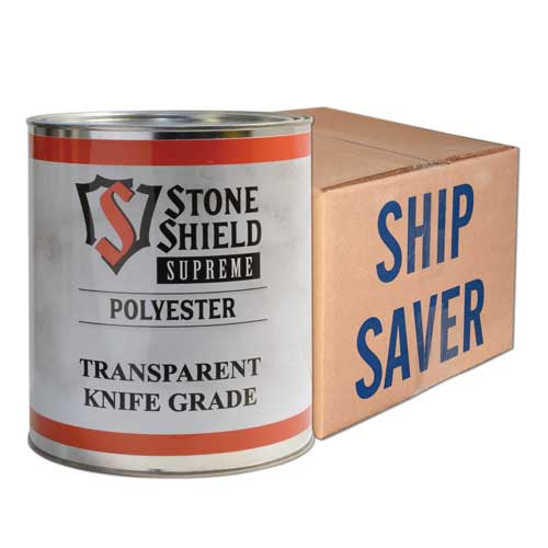 Stone Shield Supreme Knife Grade Polyester Adhesive, 5 Gal Ship Saver