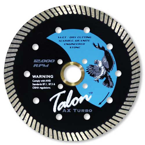 Talon AX Turbo Diamond Dry Granite Blade, 4.5"