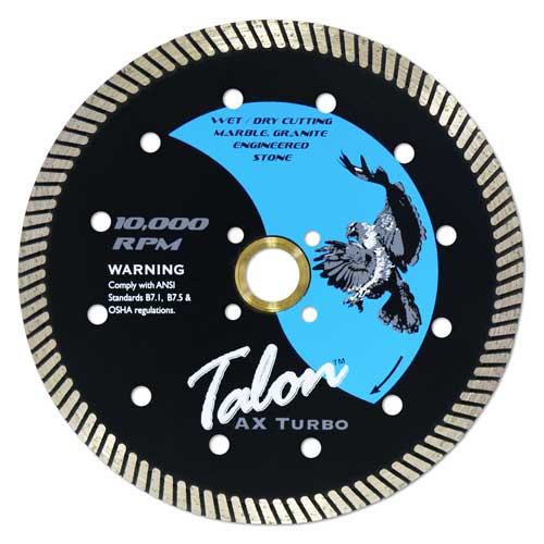 Talon AX Turbo Diamond Dry Granite Blade, 7"
