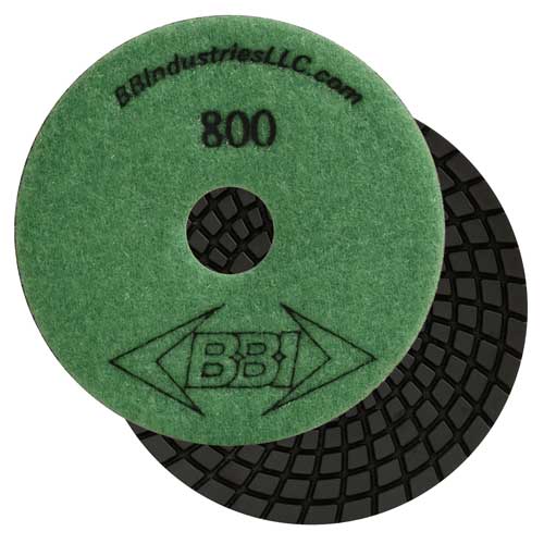 BBI 7-Step Wet Polish Pad, 800 Grit, Green