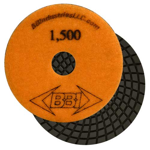 BBI 7-Step Wet Polish Pad, 1500 Grit, Orange