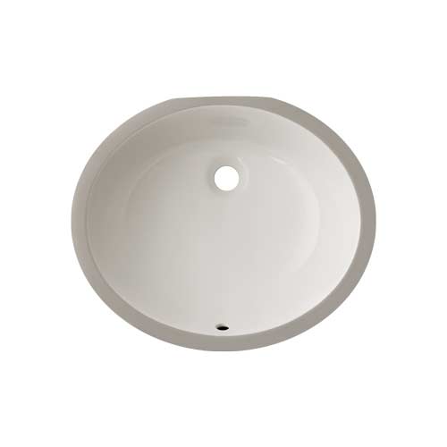Envy Undermount Porcelain Vanity Sink, Oval, Bisque, 17" x 14" (Must Buy 3 Pack)