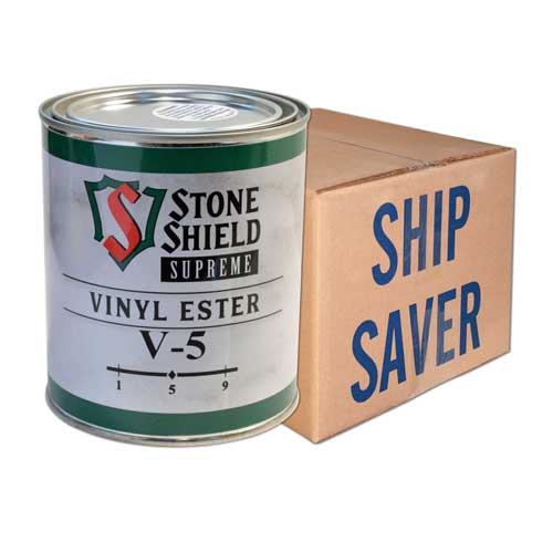 Stone Shield Supreme Vinyl Ester V-5 KG Adhesive, Ship Saver 5 Gallon