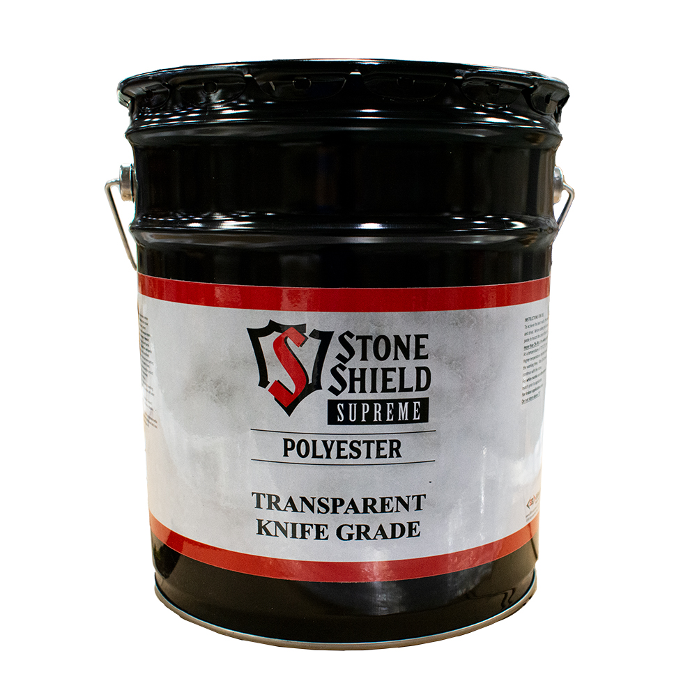 Stone Shield Supreme Knife Grade Polyester Adhesive 5 Gal Pail