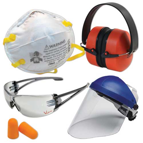 Protective Gear, Face, Eyes, Ears, Dust Masks