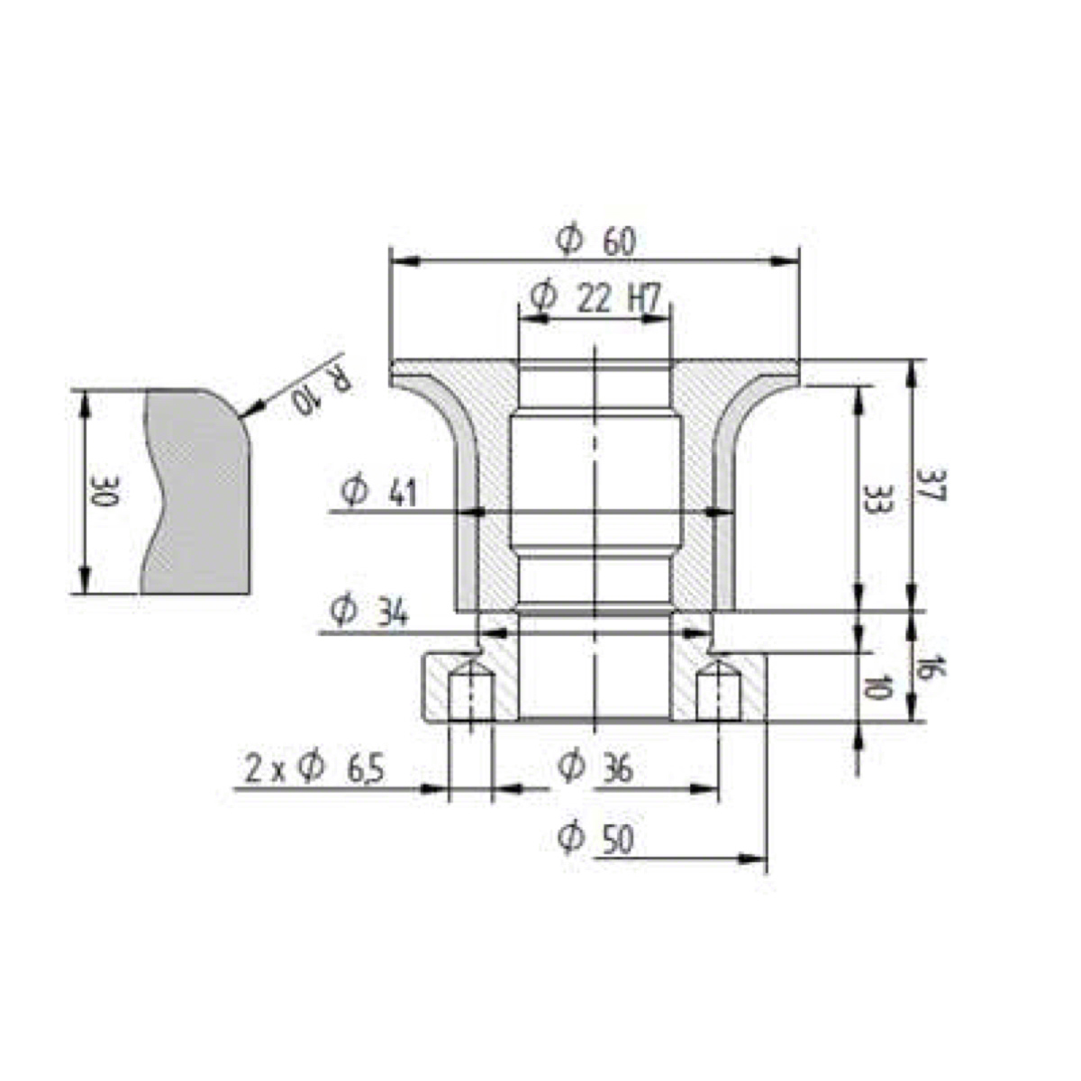 Diamut A33 R10 CNC Profile Wheel