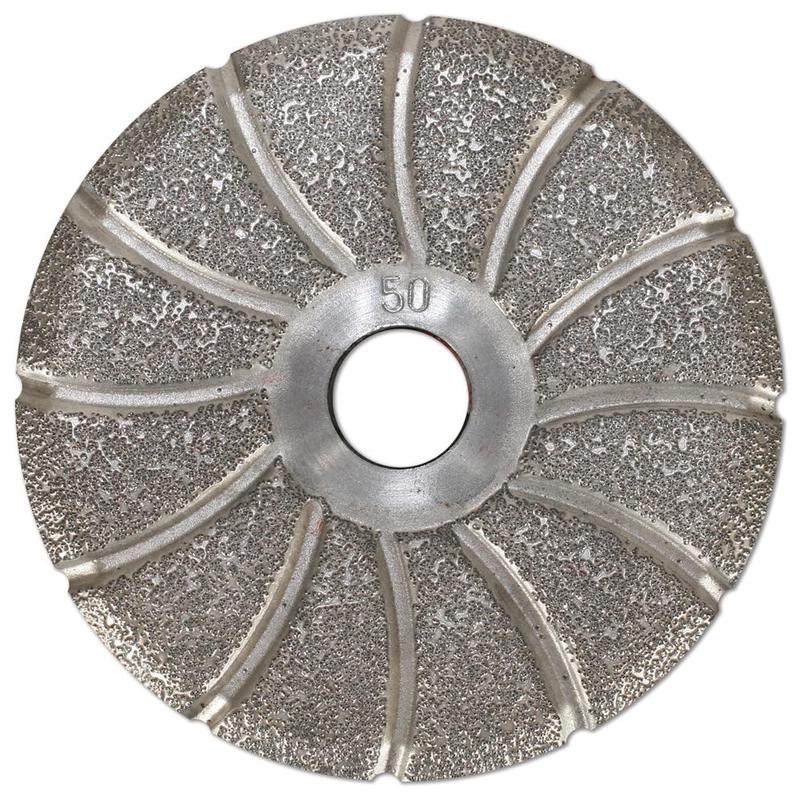 Vacuum Brazed Lippage Disc, 3", 50 Grit (CEM3-050BR)