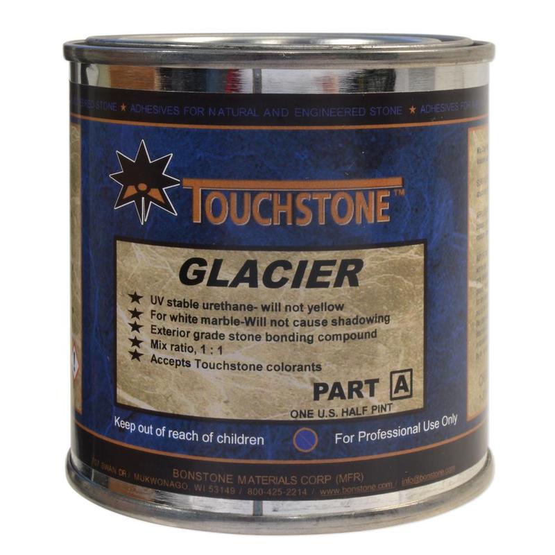 Touchstone Glacier Non-Yellowing Knife Grade, Gray, 1/2 Pt A, 7-1oz B