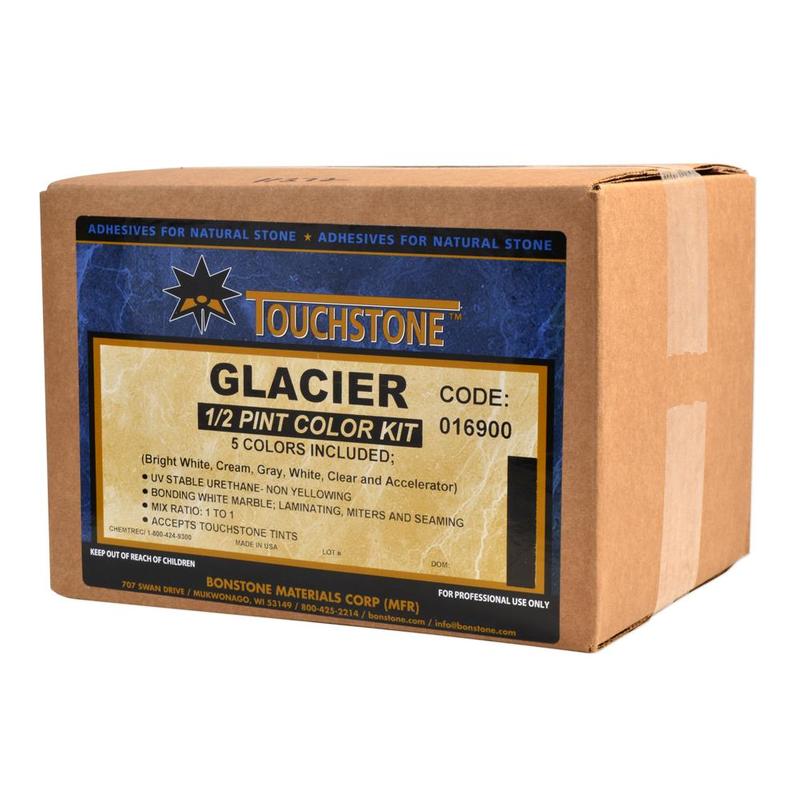 Touchstone Glacier Non-Yellowing Knife Grade, Color Kit Of 5, 1/2 Pt A, 35-1oz B