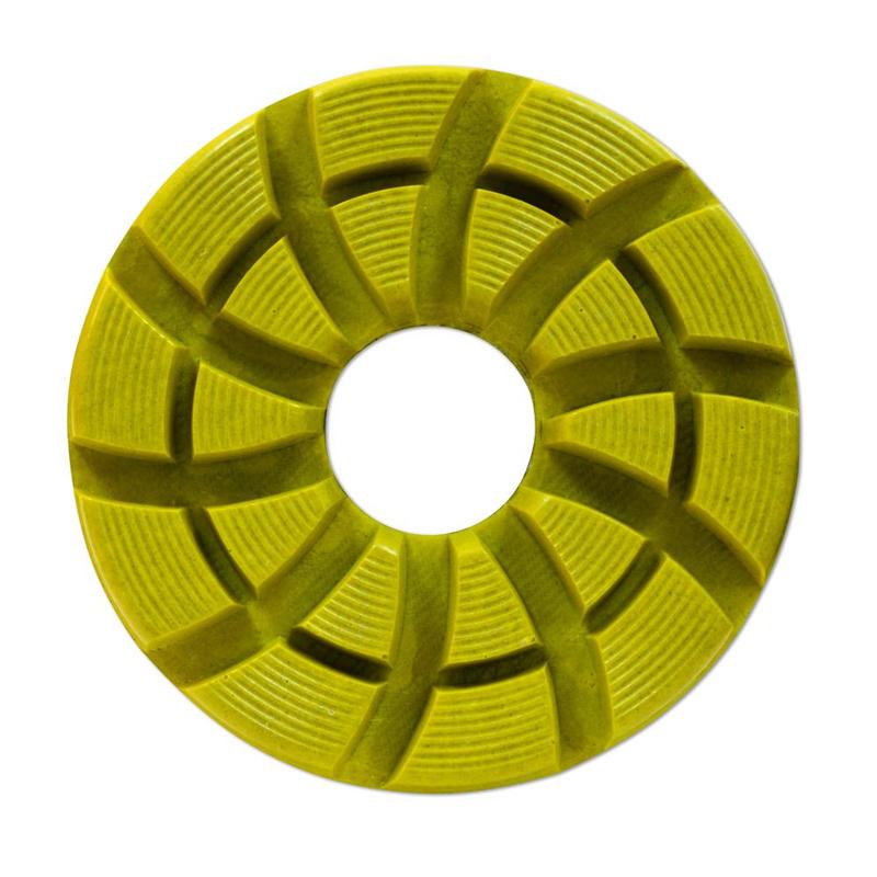 GlossFire-F (Toro F) Flat Edge Resin Polishing Wheel, 4", 500 Grit