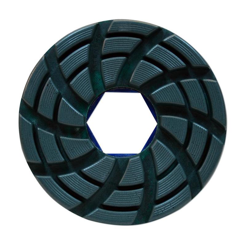GlossFire-F (Toro F) Flat Edge Resin Polishing Wheel, 6", 50 Grit