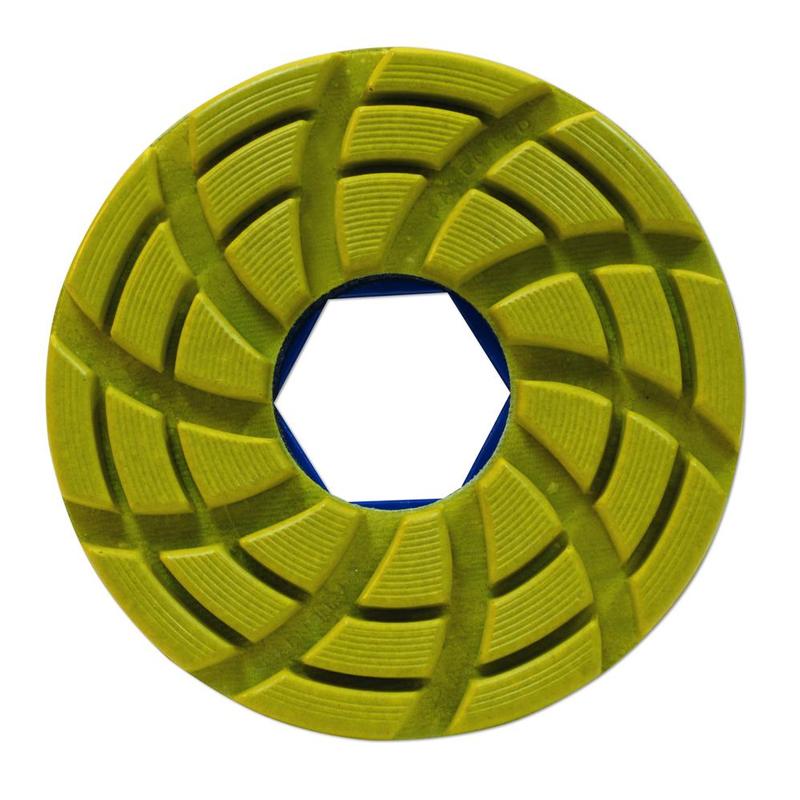 GlossFire-F (Toro F) Flat Edge Resin Polishing Wheel, 6", 500 Grit