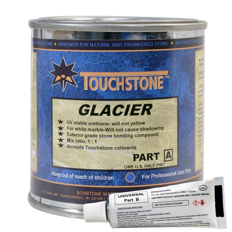 Touchstone Glacier Non-Yellowing Knife Grade Clear, 1/2 Pt A, 7-1oz B