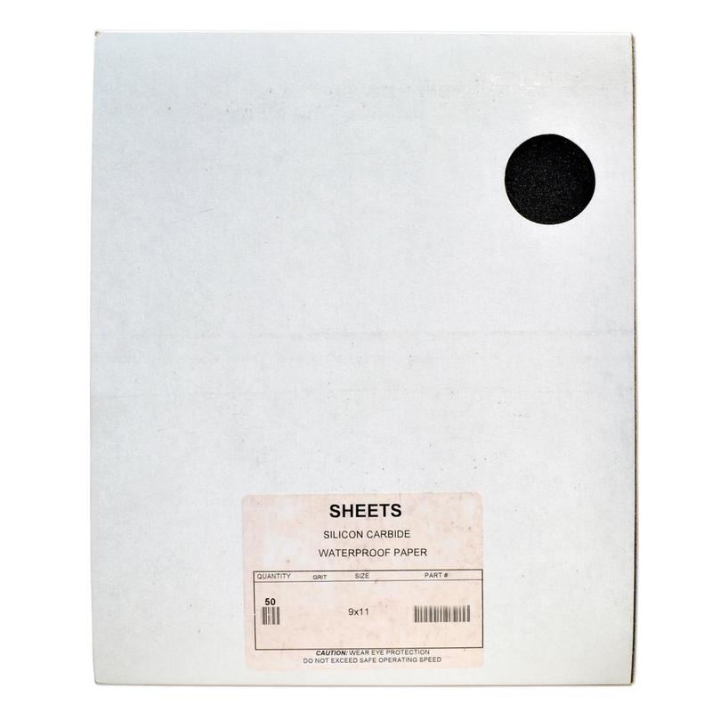 Scorpion SC Dry Paper-Backed Sandpaper Sheets, 9" x 11", 80 Grit