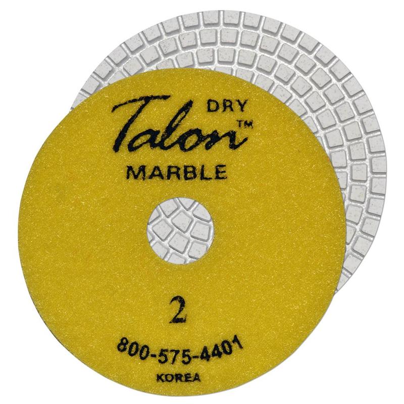 Talon 6-Step Marble Wet Or Dry Polishing Pad, 3", Step 2