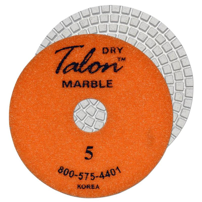 Talon 6-Step Marble Wet Or Dry Polishing Pad, 3", Step 5