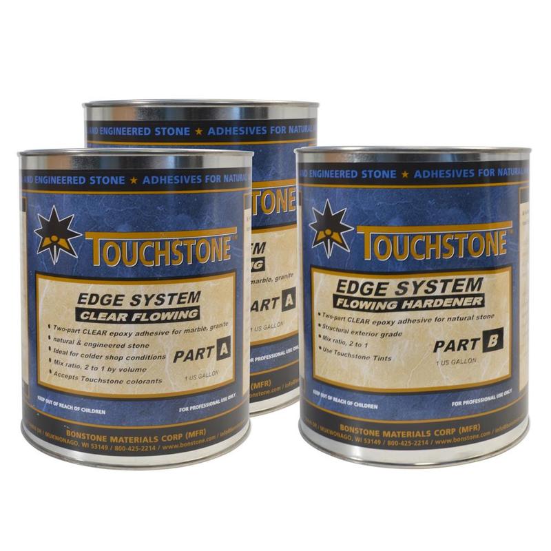 Touchstone Clear Flowing Epoxy Adhesive System, 2 Gal A, 1 Gal B