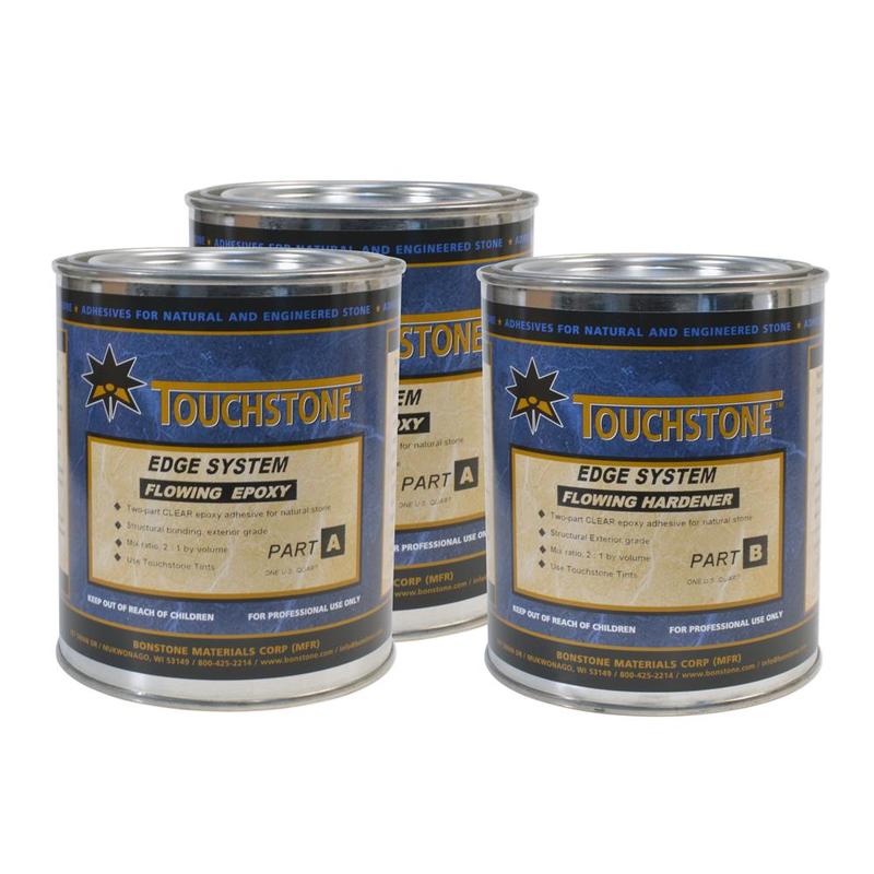 Touchstone Clear Flowing Epoxy Adhesive System, 2 Qt A, 1 Qt B